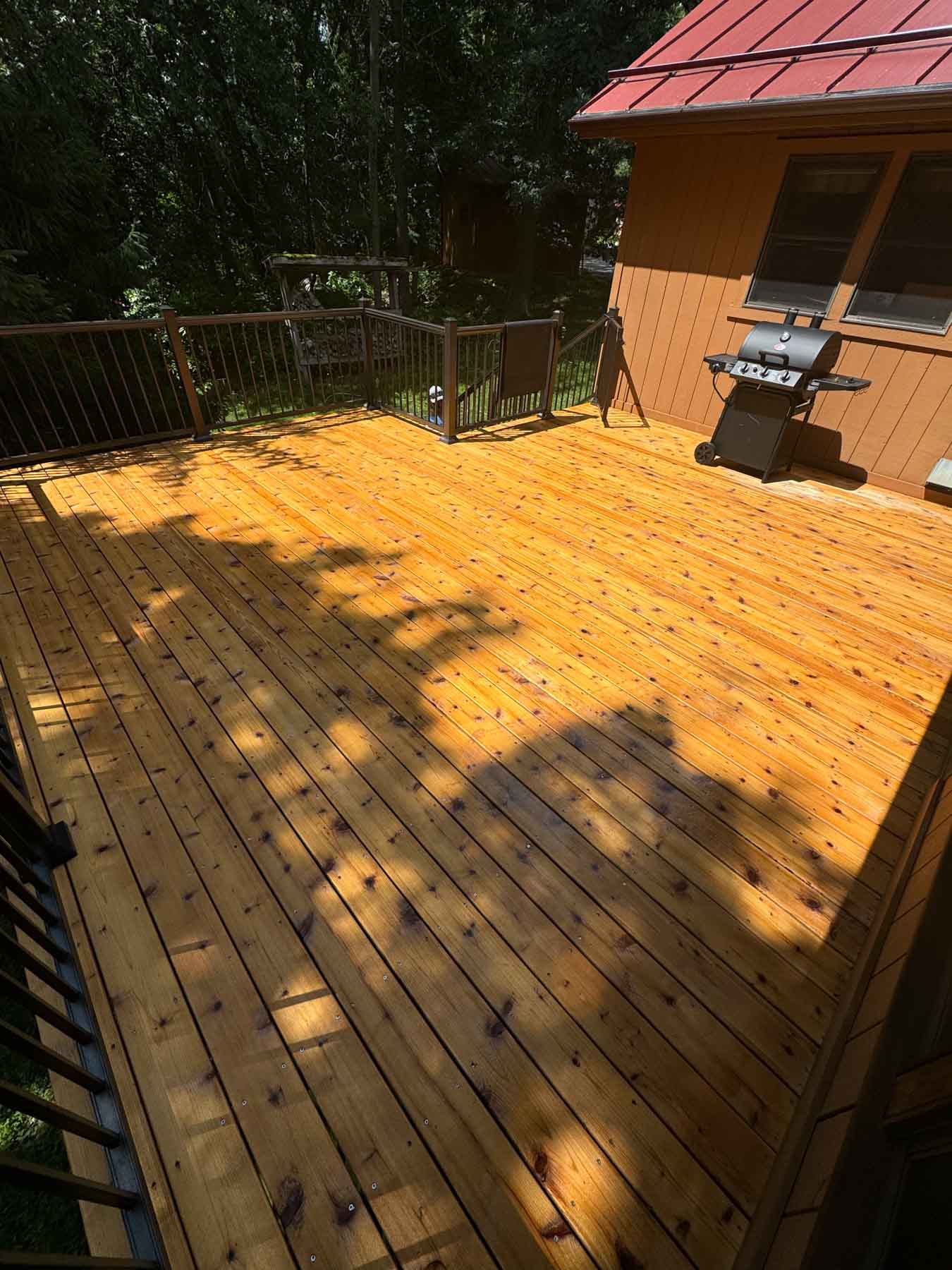 Deck Restoration 7 Stained Deck On A House