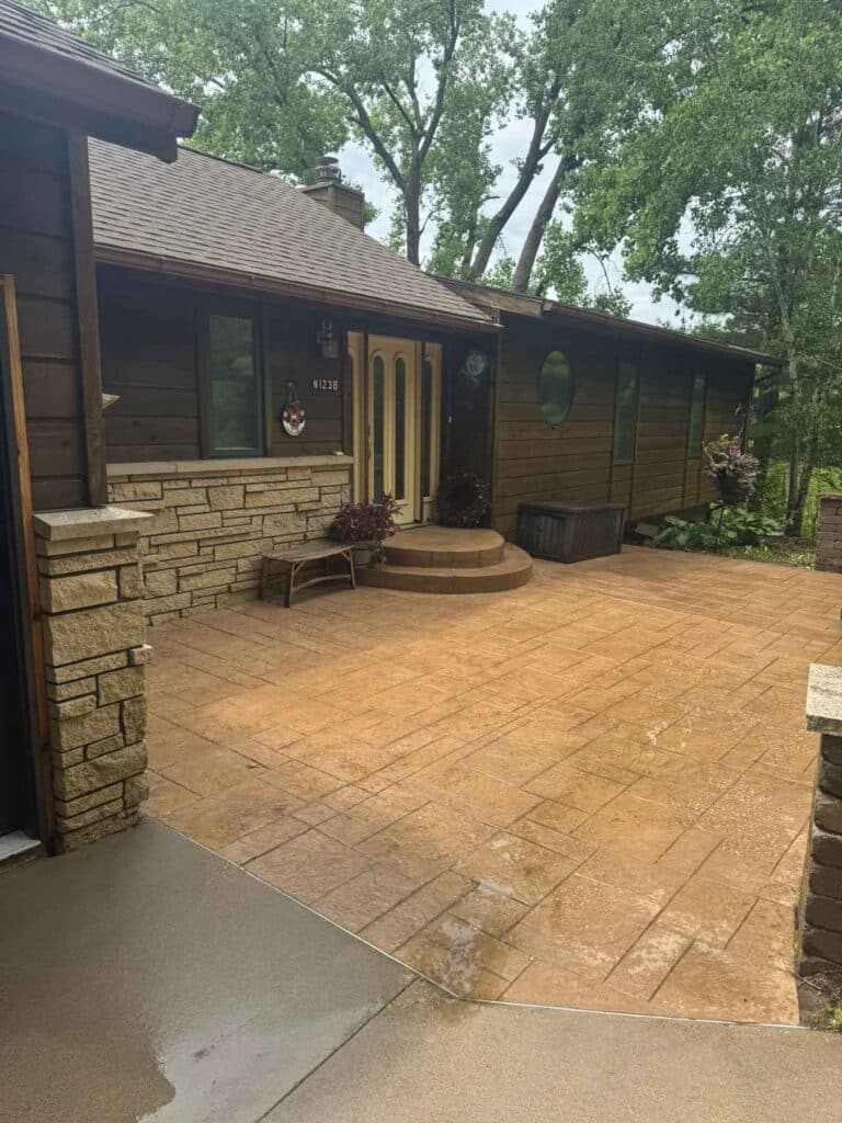 Patio Cleaning Brick Patio After Being Cleaned